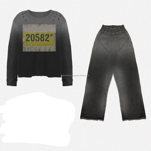 Customized <b>Sweat</b> Suit for <b>Women</b> Set Two Piece Outfits for <b>Women</b> Jogging Suit Jogger <b>Pants</b> With Pockets High Quality - Product Image 1