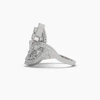 Bague de déclaration en feuille de moissanite de 0,70 ct en or 10K 14K 18K de luxe pour femmes, fournisseur de bijoux en gros