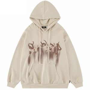 คุณภาพสูงเทอร์รี่ Zip Up การพิมพ์แบบกําหนดเองเย็บปักถักร้อย SLIM FIT แข็งแรง Streetwear บุรุษ Hoodie - Product Image 6