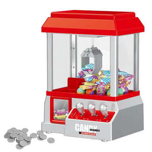 Mini máquina de plástico con pinzas de dibujos animados, juguete promocional para niños con diseños de huevos y caramelos de gelatina - Product Image 1
