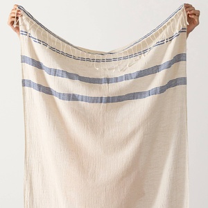 Pareo Turkish Beach <b>Towel</b> <b>Blue</b> Bands, 35x65 in - Product Image 5