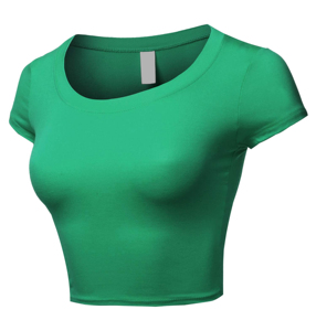 Camiseta corta de algodón de verano a la moda para mujer Camiseta estampada de manga corta para un aspecto de moda relajado - Product Image 5