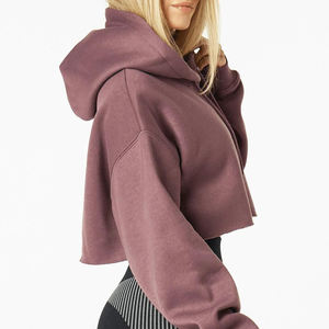 เสื้อครอปมีฮู้ดโอเวอร์ไซส์สำหรับผู้หญิงเสื้อครอปแบบสวมศีรษะสำหรับ2026 - Product Image 5