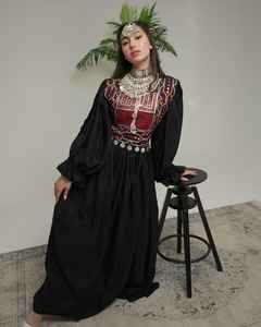 Service OEM Faible MOQ Tailles personnalisées Robes afghanes Robes afghanes Kuchi Tenues de cérémonie et de soirée Vêtements indiens et pakistanais respirants pour femmes - Product Image 5