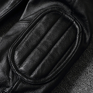 Veste en cuir véritable de qualité supérieure pour hommes Veste en cuir de mouton de style tendance Veste personnalisée avec logo personnalisé pour hommes - Product Image 6