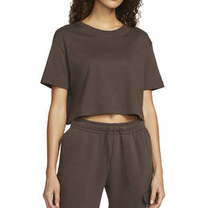 Nueva Camiseta Corta de Manga Corta para Mujer, Moda Sólida, Simple, Top Corto Informal, Camiseta de Verano Personalizada - Product Image 5