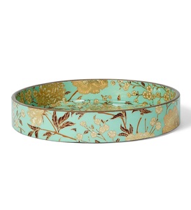 Plateau de service en bois européen fait main de qualité supérieure, écologique, avec motif floral en résine, idéal pour les cadeaux de mariage et de fête (vente en gros) - Product Image 3