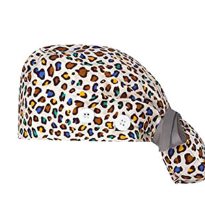 Floral Nursing Hat for Women with <b>Sweatband</b> Stylish Nursing Hat for Medical Staff in Clinics or Labs - Product Image 2
