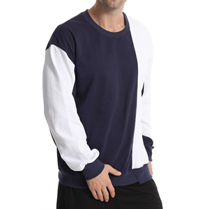 Nueva llegada sólido buen precio cómodo hombres sudadera alta calidad liso personalizado cuello redondo hombres básicos algodón mezclado sudadera - Product Image 2
