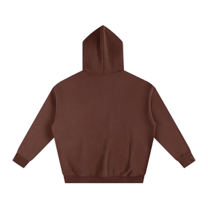Sudadera con Capucha Marrón, Sudadera con Capucha Lisa de Felpa de Algodón Premium, Sudadera con Capucha Unisex Extra Grande, Informal, de Invierno, para Calle - Product Image 6