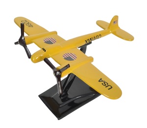 Modelo de Avión Planeador a Escala 1:100 de Metal Fundido a Presión, Tema de la Fuerza Aérea Estadounidense, Decorativo, Hélice Negra y Base, Modelo de Avión con Hélice Amarilla - Product Image 4
