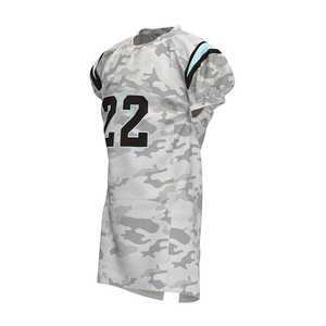Vente en gros uniforme de football américain bleu et blanc personnalisé pour jeunes Acheter des uniformes de football pour les ensembles d'équipe - Product Image 2