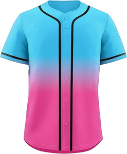 Camisetas de Béisbol Unisex Personalizadas con Estampado por Transferencia de Calor, Transpirables, 100% Poliéster, Cuello Redondo, Uniformes de Béisbol en Oferta - Product Image 1