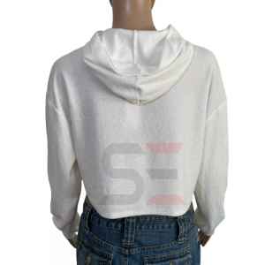 Wholesale Women Solid Plain Cropped Hoodie Casual Wear Hot Girls Slim Fit Pullover Hoodie in All Colors and Sizes With Plus Size - Product Image 4