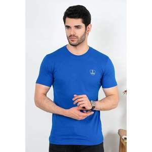 Mens REGAL Basic Cotton Crew Neck T-Shirt 100% Jersey Lightweight Compressed 300 Grams Heavy Service Designer T-Shirt - Product Image 1