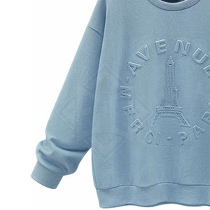 Meilleures ventes Sweat-shirt gaufré pour hommes Motif solide Hiver Usage décontracté Nouvelle arrivée à bas prix - Product Image 3