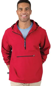 Veste coupe-vent longue à capuche en toile pour hommes personnalisée OEM hiver imperméable réversible respirant Logo de style de rue pour l'extérieur - Product Image 2