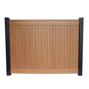 Modern Plastic Vinyl Privacy Pvc Garden Decorative Fence Fencing Material Outdoor Pvc Fence Panels