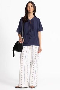 Vêtements de bureau brodés en gaze de coton de qualité supérieure pour un style sans effort par temps chaud à un bon prix - Product Image 3