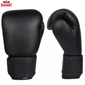 Guantes de boxeo de cuero PU con logotipo personalizado Guantes de boxeo de entrenamiento de sparring Fabricante al por mayor Guantes de kickboxing con impresión personalizada - Product Image 3