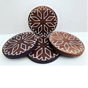 Sous-verres en bois tendance de l'industrie moderne personnalisés en gros forme hexagonale bonne qualité tapis et tampons sous-verres gratuits - Product Image 1