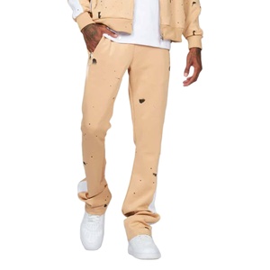 ชุดวอร์มสำหรับผู้ชายเสื้อแจ็กเก็ตและกางเกงแนวสตรีทแบบมีซิปเครื่องแต่งกายสองชิ้นแฟชั่นลำลองพิมพ์ลายทางด้านข้าง - Product Image 3