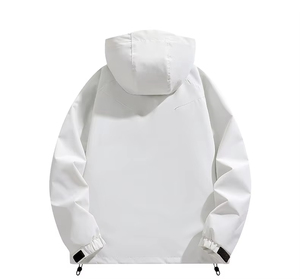 Chaquetas Cortavientos Deportivas Personalizadas de Lona, con Capucha, Impermeables, Transpirables, Resistentes al Viento, Holgadas, Unisex, para Montañismo - Product Image 4