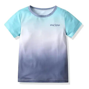 เสื้อยืดแฟชั่นล่าสุด ดีไซน์ใหม่ ผ้าฝ้าย 100% สไตล์สตรีทแวร์ ทรงหลวม พิมพ์ลายโลโก้ตามสั่ง สำหรับเด็ก - Product Image 1