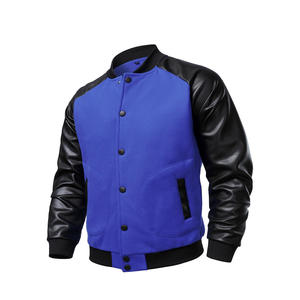 Veste universitaire décontractée pour homme OEM, logo brodé personnalisé, vêtements en toile vintage d'hiver, respirant, design grande taille - Product Image 6