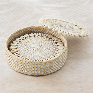 Top Selected Round <b>Rattan</b> <b>Placemats</b> Set of 6 Handmade Wicker Rustic Decorative <b>Placemats</b> for Dining Table - Product Image 4