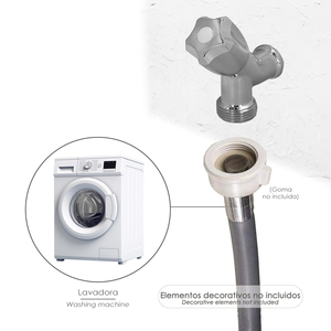 Rubinetto per Lavatrice a Ingresso Singolo 1/2" - Uscita 3/4" - Product Image 5