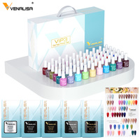 Kit Complet VIP Venalisa 2026 pour Débutants en Gel UV Acrylique, Vernis à Ongles Professionnel, Étiquette Privée, 60 Couleurs