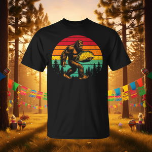 เสื้อยืดโปรโมชั่นซินโก เดอ มาโยสำหรับคนรักซัสควอตช์ ทาโก้ อาหารเม็กซิกัน - Product Image 3