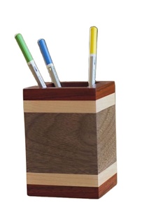 Porte-stylo en bois de qualité supérieure design admirable porte-stylo en bois de forme carrée porte-stylo en bois pour organisateur de bureau - Product Image 1