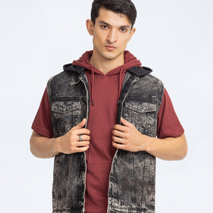 Offre Spéciale personnalisé hommes 100% coton 420gsm hiver OEM Pakistan usine personnaliser demi-manches à capuche poche kangourou hommes sweats à capuche - Product Image 5