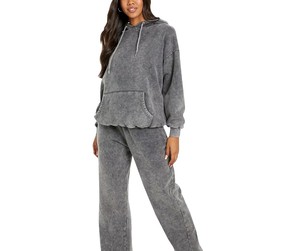 Chándal Deportivo con Capucha para Mujer, Estampado Sólido, de Poliéster y Algodón, Transpirable, Sostenible, Informal, para Correr y Entrenar - Product Image 1