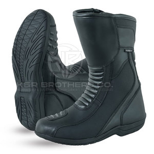 Chaussures de moto pour hommes d'hiver respirantes robustes avec construction anti-usure chaussures d'équitation en plein air urbaines en cuir personnalisables - Product Image 6