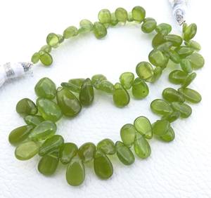 ลูกปัดลูกแพร์สีเขียว70cts 8.5-11มม. ขนาด5.5-11มม. - Product Image 5