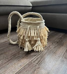 Bolso de Rafia Tejido a Crochet de Alta Costura, Único de BAOMINH, Precio de Mayoreo Más Bajo - Product Image 1