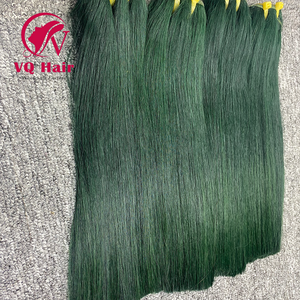 ผมมนุษย์สีเขียวแบบตรงธรรมชาติ เกรดเรมี่ ผมเวียดนาม แบบเย็บสองชั้น น้ำหนัก 100 กรัม - Product Image 3