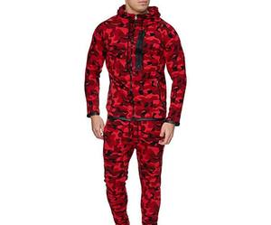 Ensemble de survêtement veste de survêtement pour hommes vêtements d'entraînement de sport hommes joggeurs costumes ensemble vêtements d'hiver en gros - Product Image 6