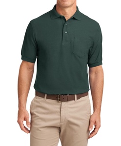 Maillot unisexe coupe classique respirant et léger motif solide Piqué de golf pour polo vêtements en tissu tricoté - Product Image 5