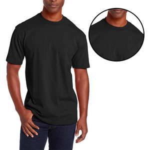 Camisetas de pana orgánica de peso pesado para hombre Super Max, cuello redondo, ribete en contraste, transpirables, diseño de hombros caídos personalizado - Product Image 5