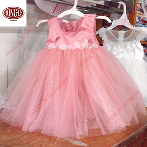 Vestido De Princesa De Flores Y Mariposas Para Niñas En Días De Fiesta - Product Image 1