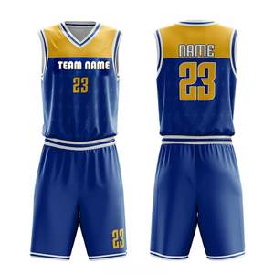 Uniforme de Baloncesto Personalizado de Alta Calidad 100% Poliéster, Nuevo Diseño de Ropa Deportiva para Exteriores, Transpirable, de Secado Rápido, Conjunto de Camiseta de Equipo - Product Image 2