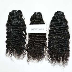 Extensiones de cabello humano sin procesar con cutícula alineada, cabello humano virgen sin procesar, precio al por mayor, templo indio - Product Image 5