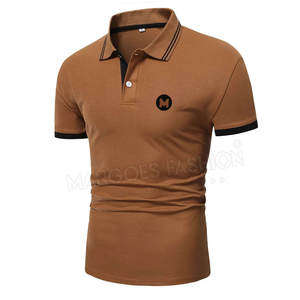 Camisetas Polo Lisas de Alta Calidad con Botones, Diseño Personalizado, Camisetas Polo de Lana Merino al por Mayor, Camisetas Polo de Algodón de Talla Grande para Hombre - Product Image 2