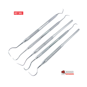 Juego de examen quirúrgico Dental, 5 uds., fuente de alimentación Manual Explorer Fig 23, escalador de Hoz, Jacquette Dental U15/30, sonda 23/17 L - Product Image 1