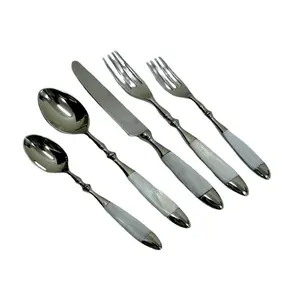 Classic Design Stainless Steel Stylish Cutlery Wholesale Supplier Customized Fancy Metal Flatware Set