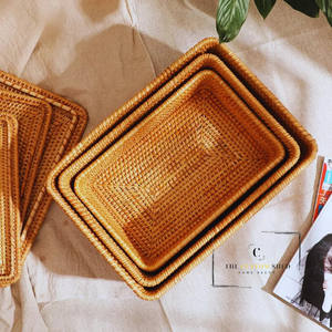 Hot Sale <b>Rattan</b> <b>Storage</b> <b>Basket</b> <b>Rattan</b> <b>Basket</b> for Tableware Handmade From Vietnam - Product Image 2